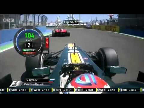 Борьба Петрова и Массы. ГП Европы 2012