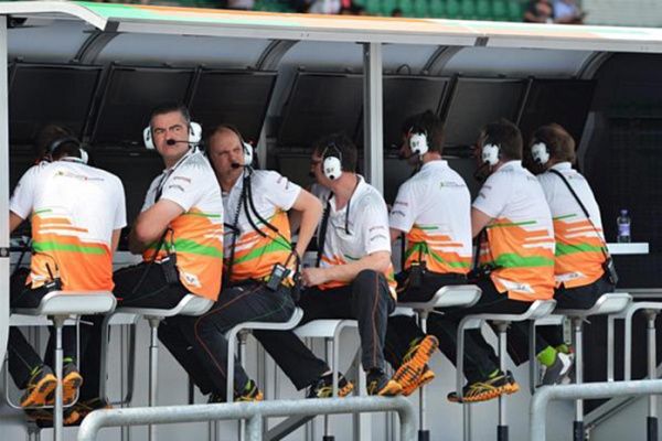 Гран При Малайзии 2013г. Пятница 22 марта вторая практика  Sahara Force India F1 Team