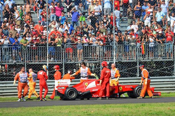 Гран При Италии 2012 г. Пятница 7 сентября вторая практика Фернандо Алонсо Scuderia Ferrari