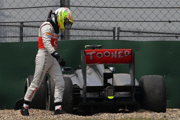 Гран При Китая 2013г. Пятница 12 апреля первая практика Серхио Перес Vodafone McLaren Mercedes