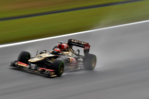 Гран При Малайзии 2013г. Пятница 22 марта вторая практика Ромэн Грожан Lotus F1 Team