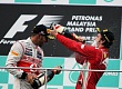 Гран При Малайзии  2012 г воскресенье 25  марта Льюис Хэмилтон Vodafone McLaren Mercedes и Фернандо Алонсо Scuderia Ferrari победитель гонки