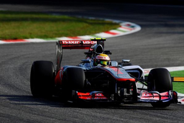 Гран При Италии 2012 г. Пятница 7 сентября вторая практика Льюис Хэмилтон Vodafone McLaren Mercedes