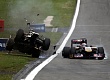 Гран При Германии 2011г Воскресенье Авария Ника Хайдфельда Lotus Renault GP