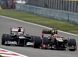 Гран При Китая  2012 г  воскресенье 15 апреля  Ромэн Грожан Lotus F1 Team и Пастор Мальдонадо Williams F1 Team