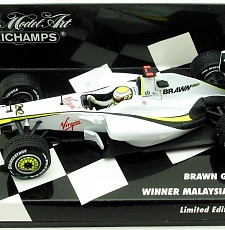 Brawn GP, BGP 001, J. Button, Malaysian GP winner, 1:43