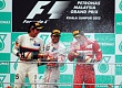 Гран При Малайзии  2012 г воскресенье 25  марта Серхио Перес Sauber F1 Team, Фернандо Алонсо Scuderia Ferrari победитель гонки и Льюис Хэмилтон Vodafone McLaren Mercedes