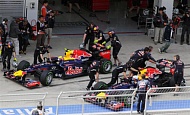 Гран При Кореи 2012 г. Пятница 12 октября вторая практика Марк Уэббер Red Bull Racing