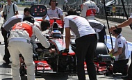 Гран При Венгрии  2012 г. Пятница 27  июля  первая  практика Дженсон Баттон Vodafone McLaren Mercedes