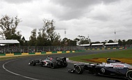 Гран При Австралии 2013г. Воскресенье 17 марта гонка Вальттери Боттас Williams F1 Team и Гран При Австралии 2013г. Воскресенье 17 марта гонка Эстебан Гутьеррес Sauber F1 Team