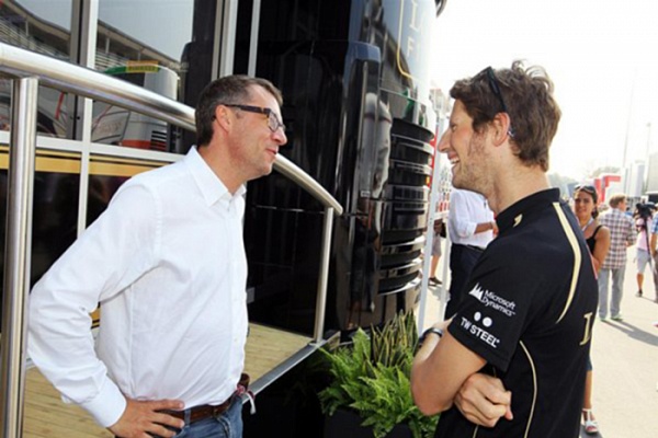 Гран При Италии 2012 г. Воскресенье 9 сентября гонка Ромэн Грожан Lotus F1 Team