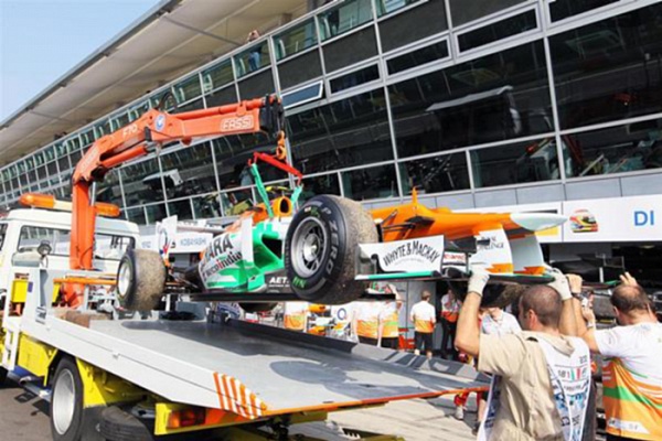 Гран При Италии 2012 г. Суббота 8 сентября квалификация Нико Хюлкенберг Sahara Force India F1 Team