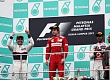 Гран При Малайзии  2012 г воскресенье 25  марта Серхио Перес Sauber F1 Team, Фернандо Алонсо Scuderia Ferrari победитель гонки и Льюис Хэмилтон Vodafone McLaren Mercedes