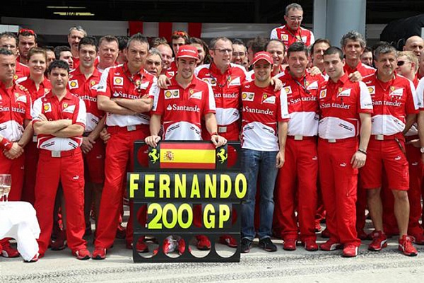 Гран При Малайзии 2013г. Воскресенье 24 марта гонка Фернандо Алонсо Scuderia Ferrari