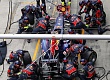 Гран При Германии 2011г Воскресенье Себастьян Феттель  Red Bull Racing пит стоп