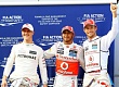 Гран При Малайзии  2012 г суббота 24  марта Михаэль Шумахер Mercedes AMG Petronas и Льюис Хэмилтон , Дженсон Баттон Vodafone McLaren Mercedes