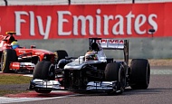 Гран При Китая 2013г. Пятница 12 апреля вторая практика Пастор Мальдонадо Williams F1 Team