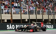 Гран При Бразилии 2012 г. Суббота 24 ноября квалификация Ромэн Грожан Lotus F1 Team