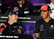 Гран При Кореи 2011г Четверг Себастьян Феттель Red Bull Racing и Льюис Хэмилтон Vodafone McLaren Mercedes