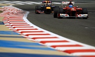 Гран При Бахрейна  2012 г пятница 20 апреля Фернандо Алонсо Scuderia Ferrari и Себастьян Феттель Red Bull Racing
