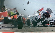Гран При Бельгии 2012 г. Воскресенье 2 сентября гонка авария