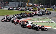 Гран При Италии 2012 г. Воскресенье 9 сентября гонка Льюис Хэмилтон Vodafone McLaren Mercedes