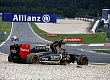 Гран При Германии 2011г Воскресенье Авария Ника Хайдфельда Lotus Renault GP