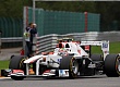 Гран При Бельгии 2011г воскресенье гонка Sauber F1 Team Серхио Перес  и  Marussia Virgin Racing  Жером Д’Амброзио    