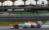 Гран При Малайзии 2013г. Суббота 23 марта третья практика Пол ди Реста Sahara Force India F1 Team
