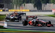 Гран При Италии 2012 г. Воскресенье 9 сентября гонка Дженсон Баттон Vodafone McLaren Mercedes