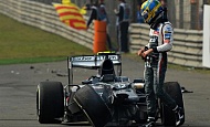 Гран При Китая 2013г. Воскресенье 14 апреля гонка  Эстебан Гутьеррес Sauber F1 Team