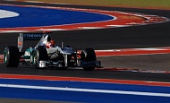 Гран При США 2012 г. Суббота 17 ноября третья практика Михаэль Шумахер Mercedes AMG Petronas