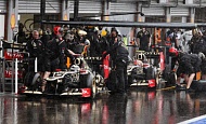 Гран При Бельгии 2012 г. Пятница 31 августа  первая практика Кими Райкконен и Ромэн Грожан Lotus F1 Team