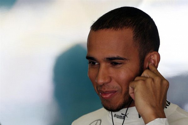 Гран При Китая 2013г. Суббота 13 апреля третья практика Льюис Хэмилтон Mercedes AMG Petronas