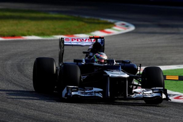 Гран При Италии 2012 г. Пятница 7 сентября вторая практика Пастор Мальдонадо Williams F1 Team