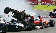 Гран При Бельгии 2012 г. Воскресенье 2 сентября гонка авария