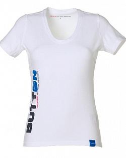 Футболка женская "Button Font",