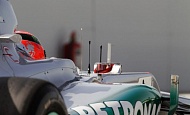 Гран При Испании  2012 г суббота 12 мая квалификация Михаэль Шумахер Mercedes AMG Petronas