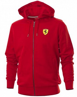 Толстовка мужская с капюшоном, red,