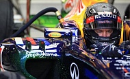 Гран При Сингапура 2012 г. Суббота 22 сентября третья практика Себастьян Феттель Red Bull Racing