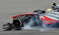 Гран При Малайзии 2013г. Пятница 22 марта вторая практика Серхио Перес Vodafone McLaren Mercedes