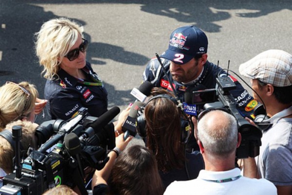 Гран При Италии 2012 г. Суббота 8 сентября квалификация Марк Уэббер Red Bull Racing